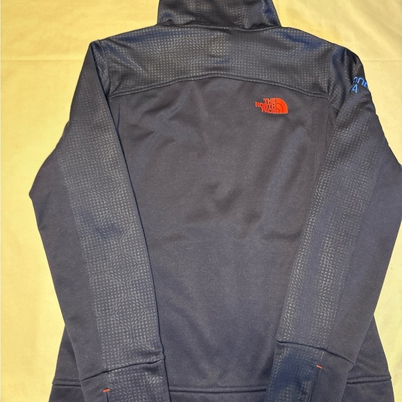 The North Face Blue Neon Orange Athletic Jacket Women’s Medium Hood Full Zip - Picture 5 of 9